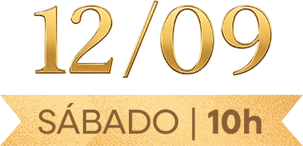Data do leilão: 12/09, sábado, às 10h